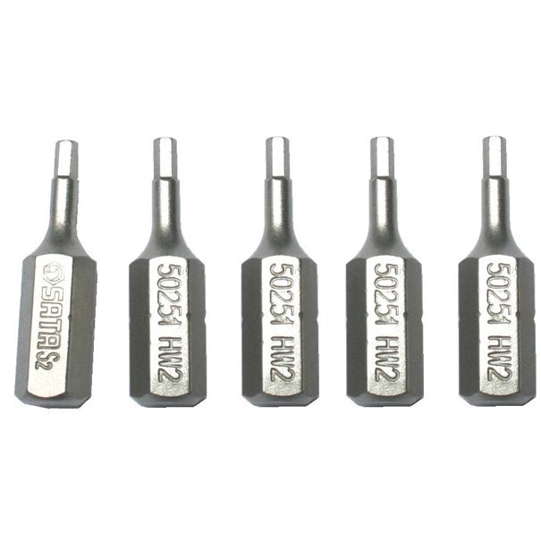 ⬡ 1/4" (6.3mm) Dr IMBUS bit, 5pcs. 4 x 25mm (S59254, SATA)