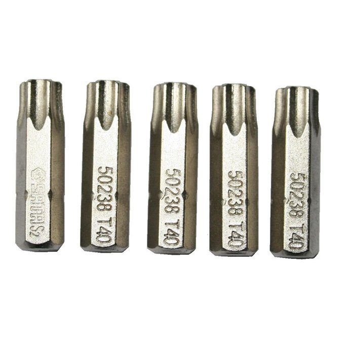 ⬡ Antgalis TORX  1/4" (6.3mm), 5vnt. T10 x 25mm (S59232, SATA)