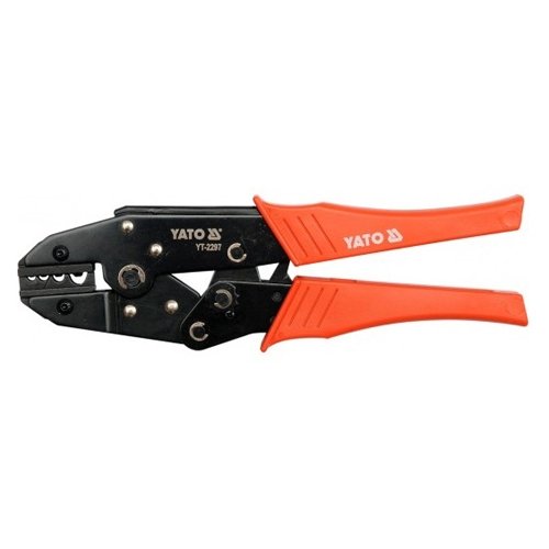 ⬡ Ratchet crimping pliers (YT2297, YATO)