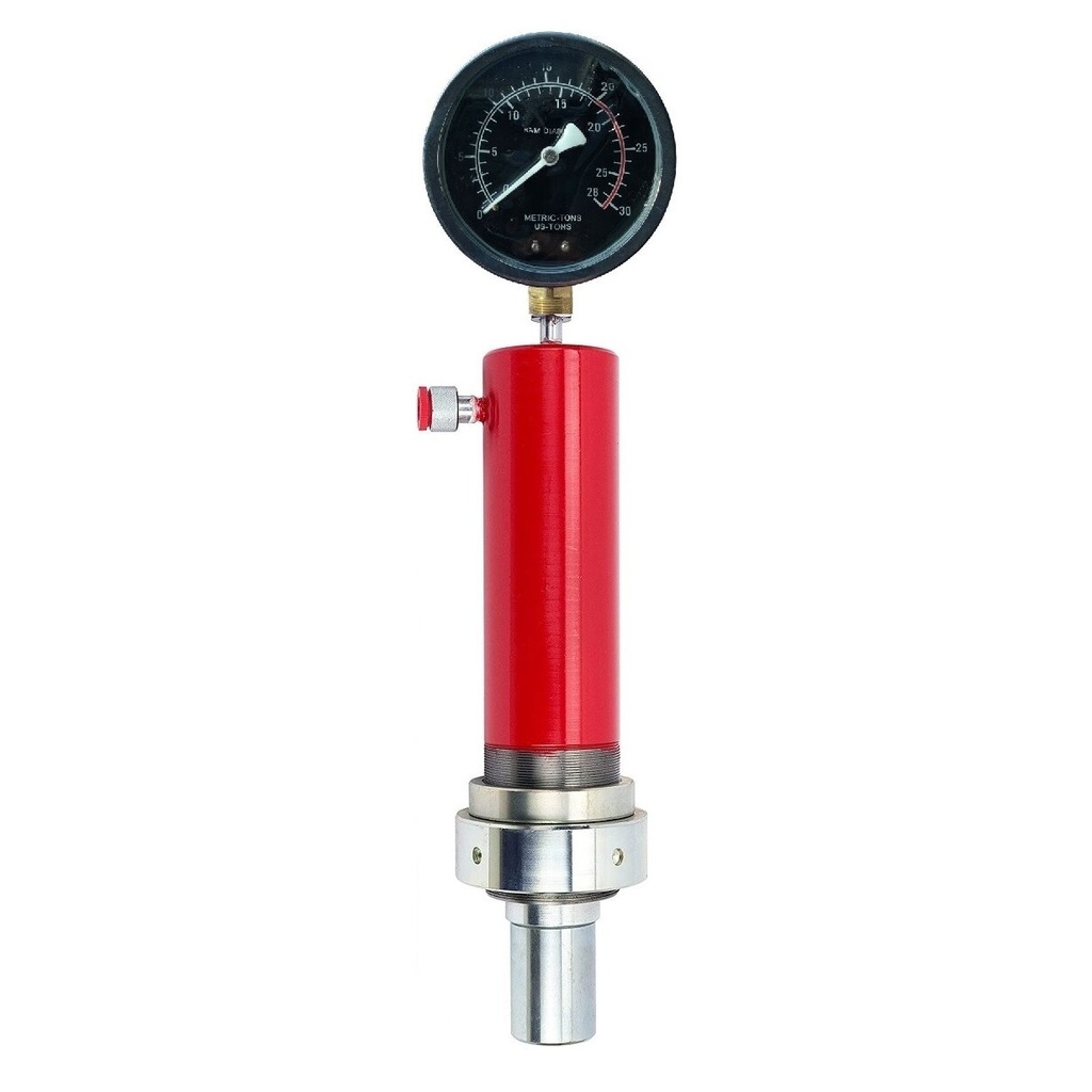 ⬡ Cylinders for shop press with manometer 20t (TL0100120, TONGLI)