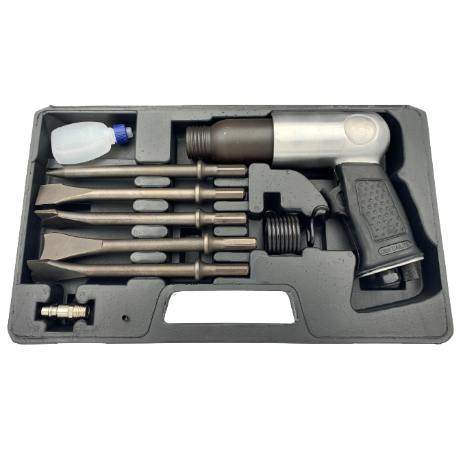 ⬡ Air hammer kit 9pcs. (AT2012KHSG, HYMAIR)