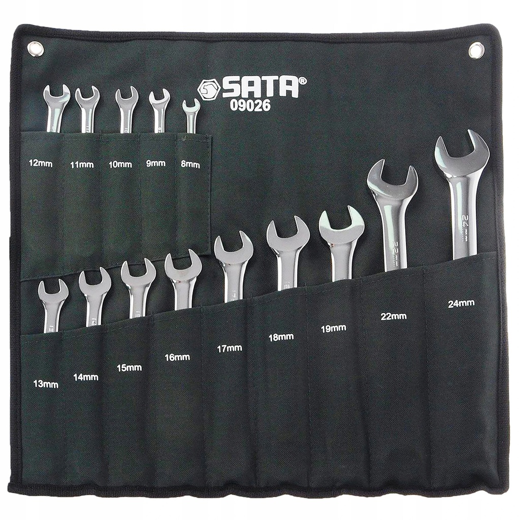⬡ Combination wrench set 14pcs. (8-24) (S09026, SATA)