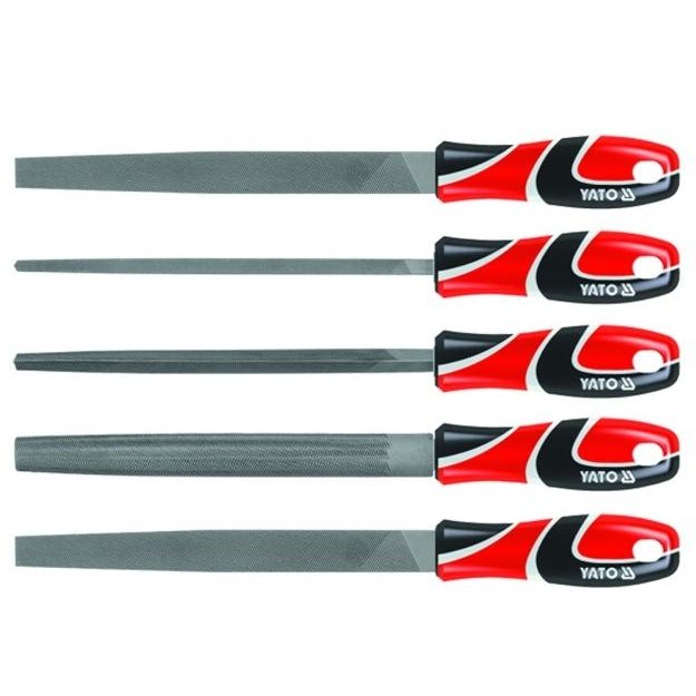 ⬡ Steel files set 5pcs. (YT6238, YATO)