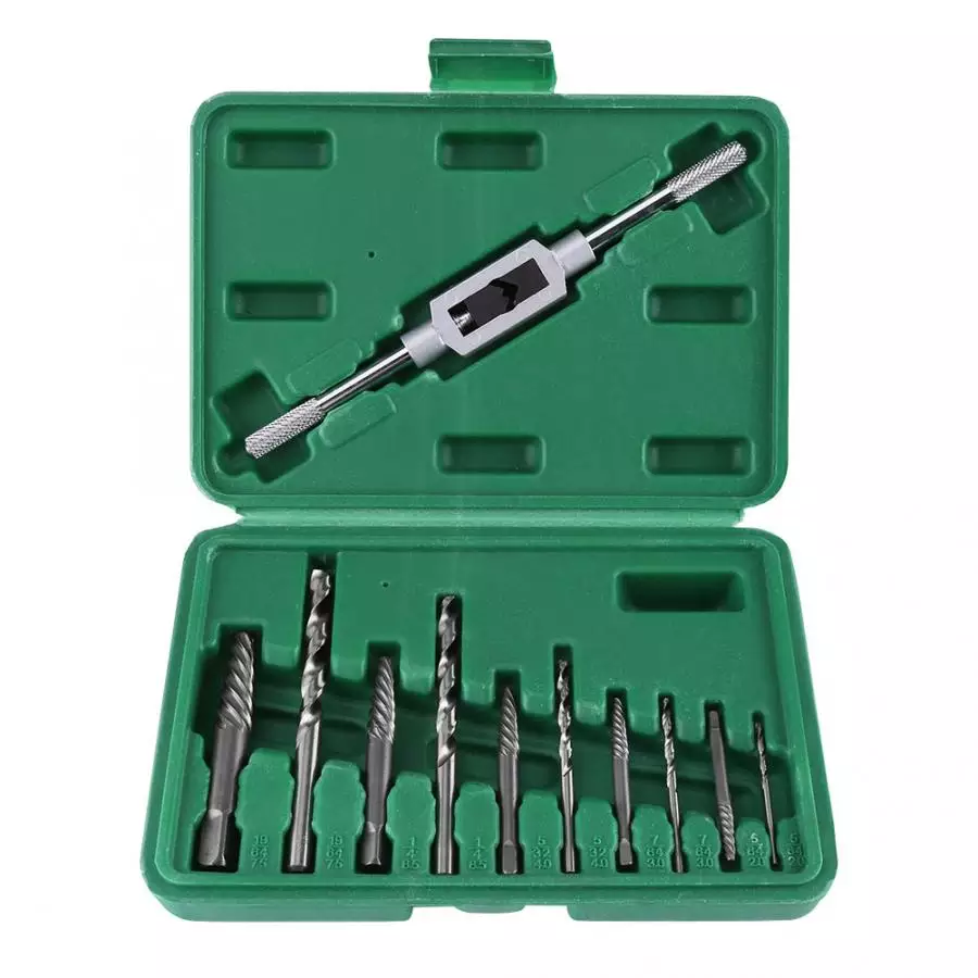 ⬡ Screw extractor set and HSS drill bits 11pcs. (CL709911, CHANGLU TOOLS)