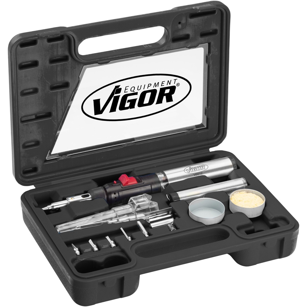 Gas soldering iron set (V5512, VIGOR)