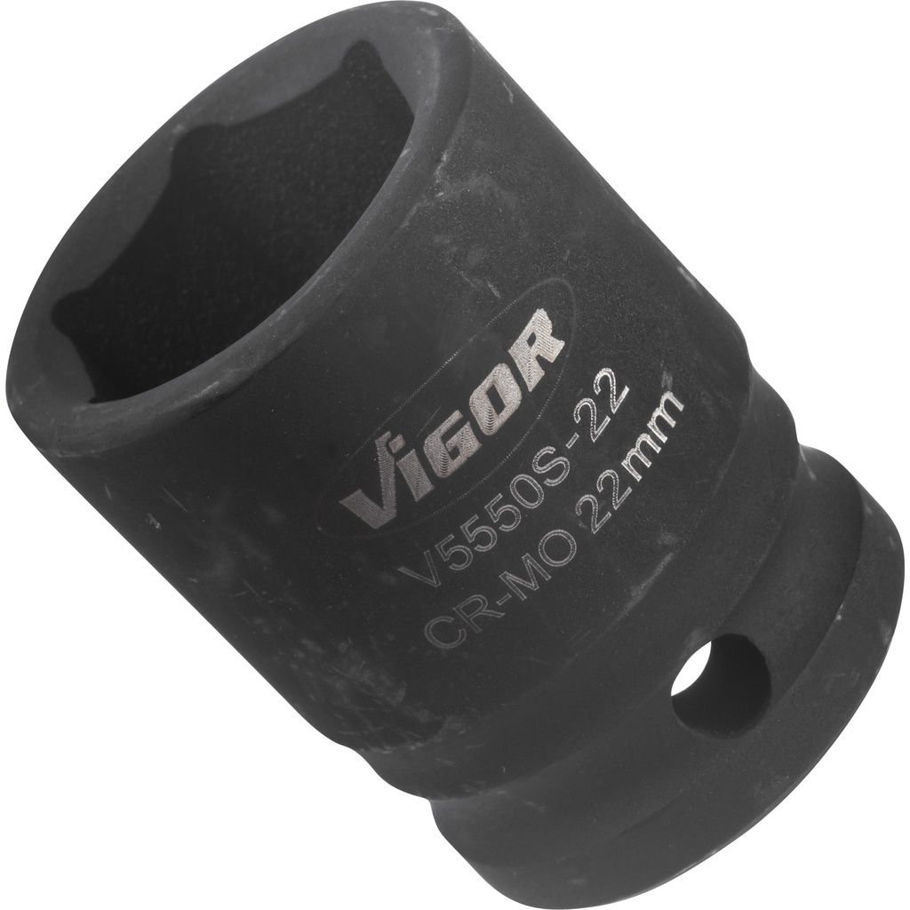 Smūginė galvutė 1/2 col., 22 mm, trumpa (V5550S-22, VIGOR)