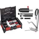Compact wheel bearing removal / installation set, with hydraulic foot pump (V5554, VIGOR)