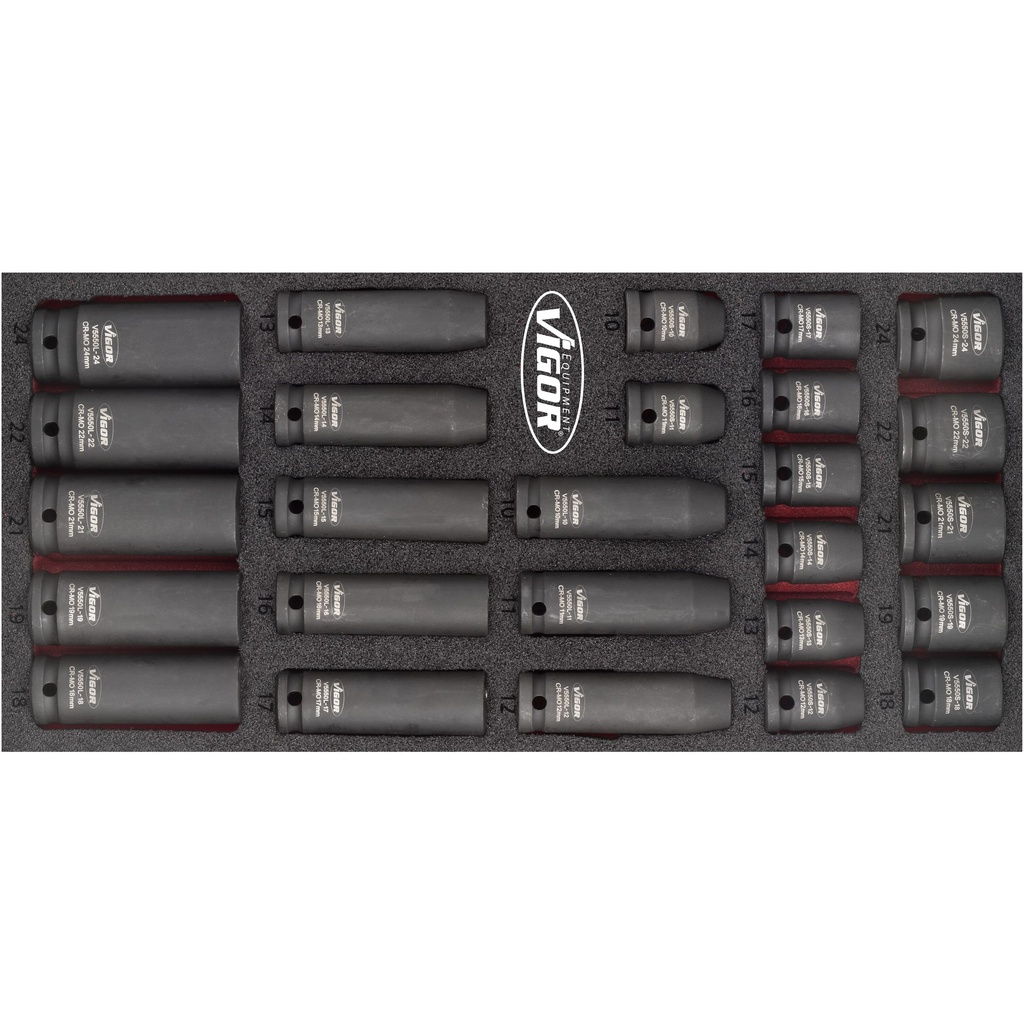 Impact socket set (V5602, VIGOR)