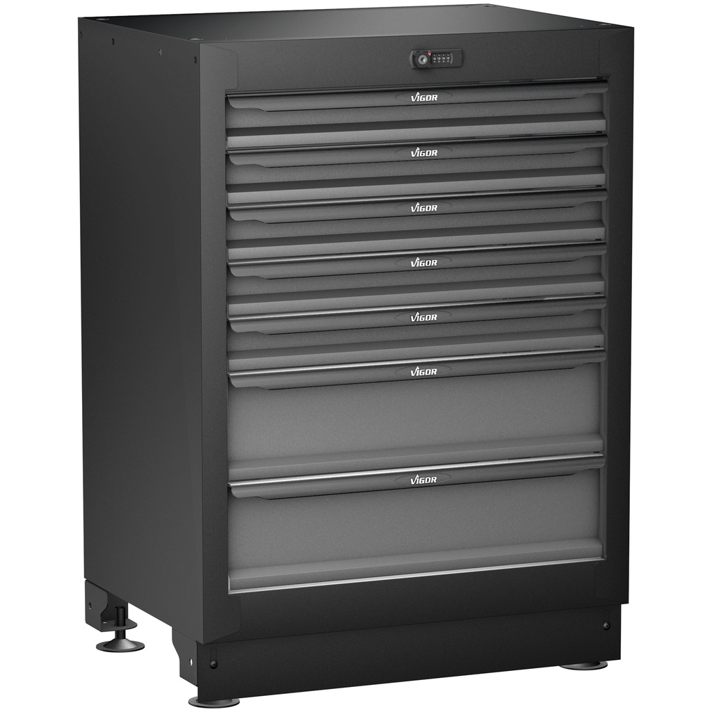 Lower drawer cabinet, 7 drawers (V6000-01, VIGOR)
