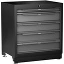 Lower drawer cabinet, extra-deep, 5 drawers (V6000-031XD, VIGOR)