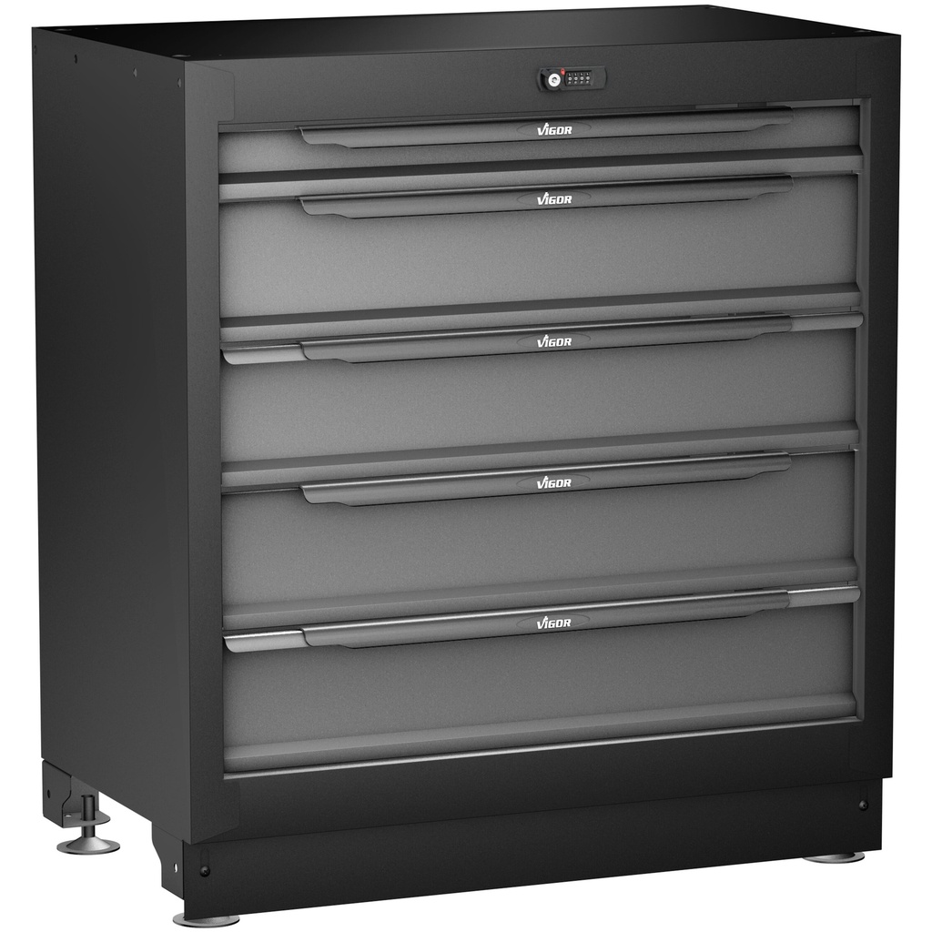 Apakšējais atvilktņu skapis, 5 atvilktnes XL (V6000-031XL, VIGOR)