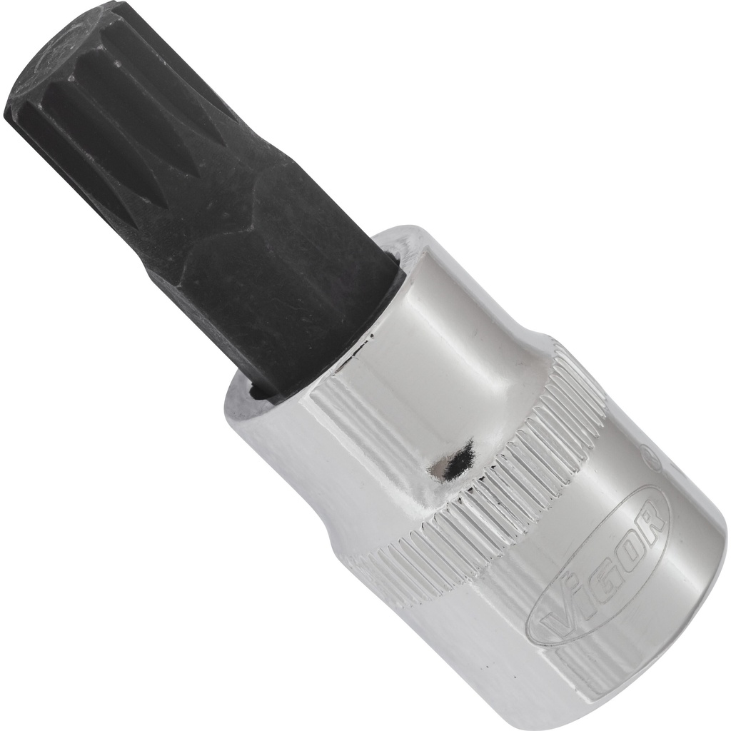 Screwdriver bit socket XZN M10, 3/8 in., 48 mm V6110, VIGOR