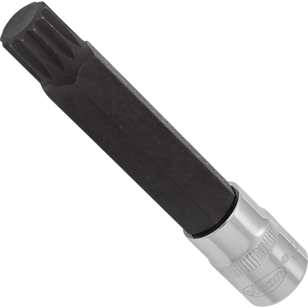 Screwdriver bit socket XZN M14, 3/8 in., 93 mm V6120, VIGOR