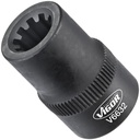 Bremžu suporta uzgriežņu galva, rievu profils 9 mm, 3/8 collas, V6632, VIGOR