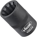 Bremžu suporta uzgriežņu galva, rievu profils 20 mm, 1/2 collas, V6634, VIGOR