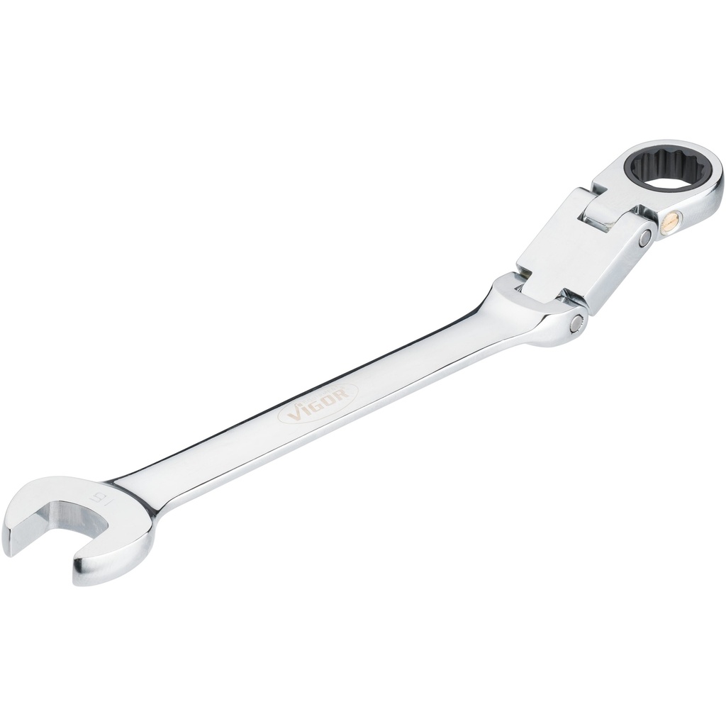 Double-joint ratcheting combination wrench, 16 mm (V6752-16, VIGOR)