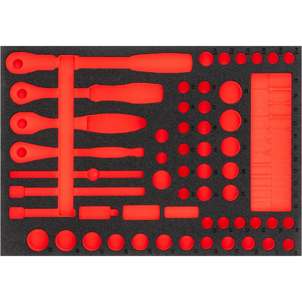Soft foam insert ∙ empty V6822-L, VIGOR