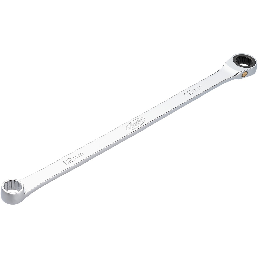 Ratcheting box-end wrench, extra long 12 mm (V7031-12, VIGOR)