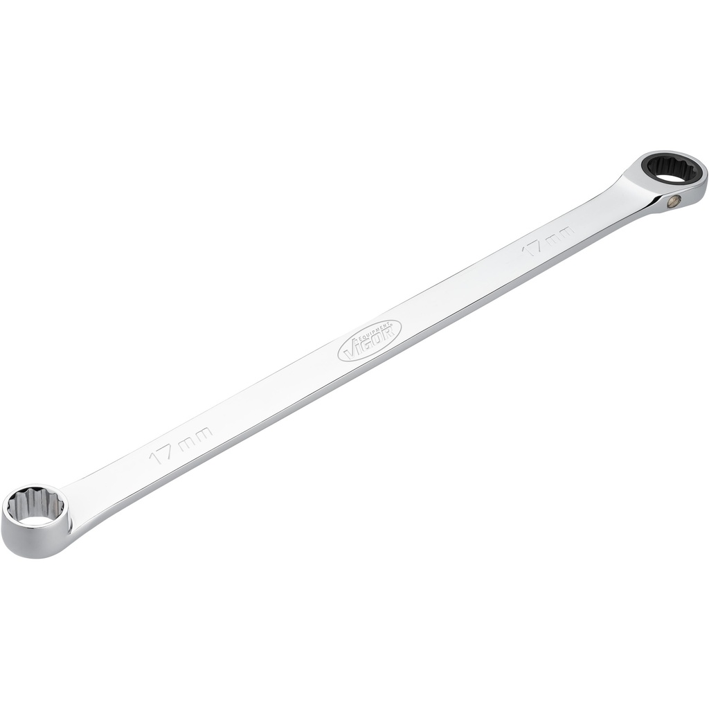 Ratcheting box-end wrench, extra long 17 mm (V7031-17, VIGOR)