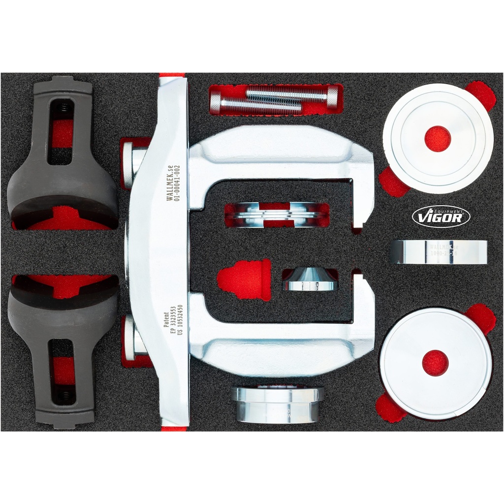 Compact wheel bearing removal / installation set, universal (V7201, VIGOR)