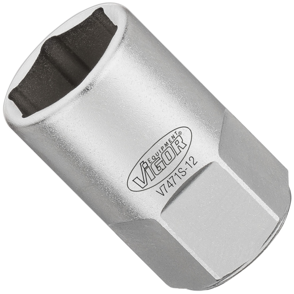 Brake bleeder socket short 12 mm (V7471S-12, VIGOR)