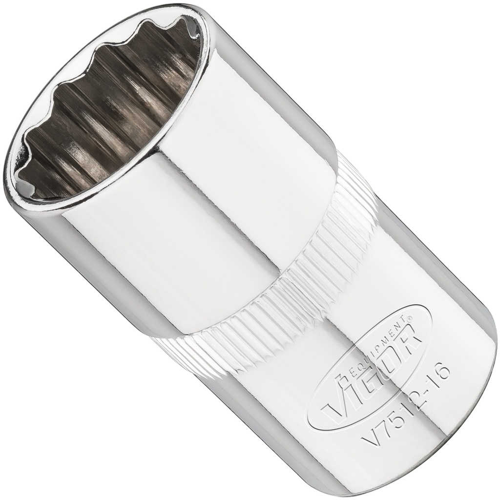 Divpadsmitstūra galva 1/2 collas 16 mm (V7512-16, VIGOR)