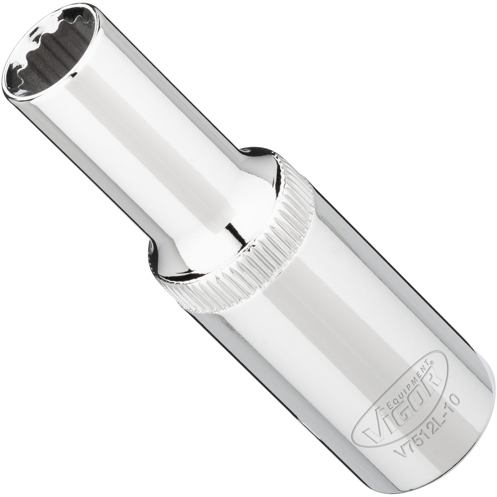 Socket, long 10 mm, 1/2 inch V7512L-10, VIGOR