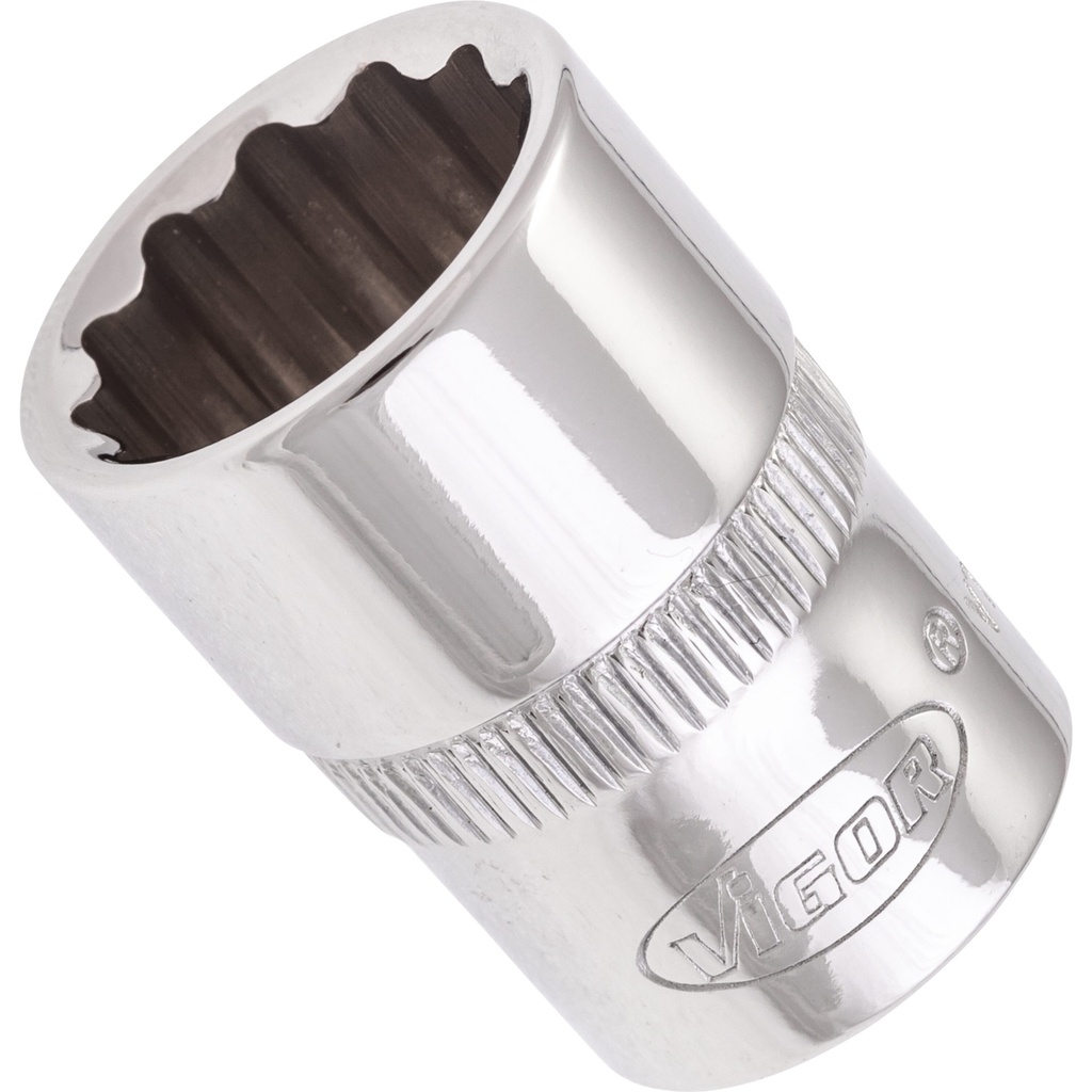 Dvylikakampė galvutė 14 mm, 3/8 col., V7538-14, VIGOR