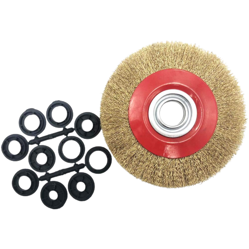 ⬡ Crimped wire flat wheel brush, 200x32mm (YL260200)