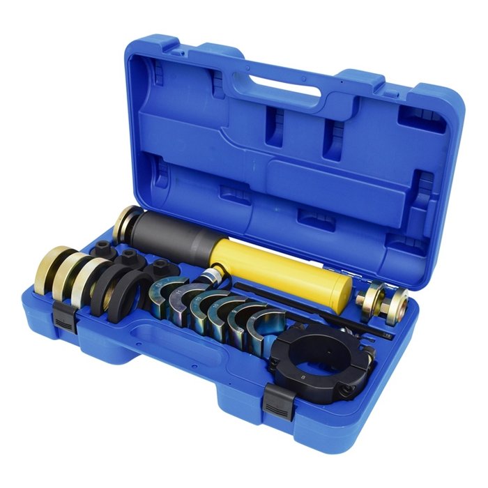 ⬡ Sunkvežimio spyruoklės kaiščio metalinės įvorės nuėmimo / įstatymo rinkinys (AT9106, ELLIENT TOOLS)