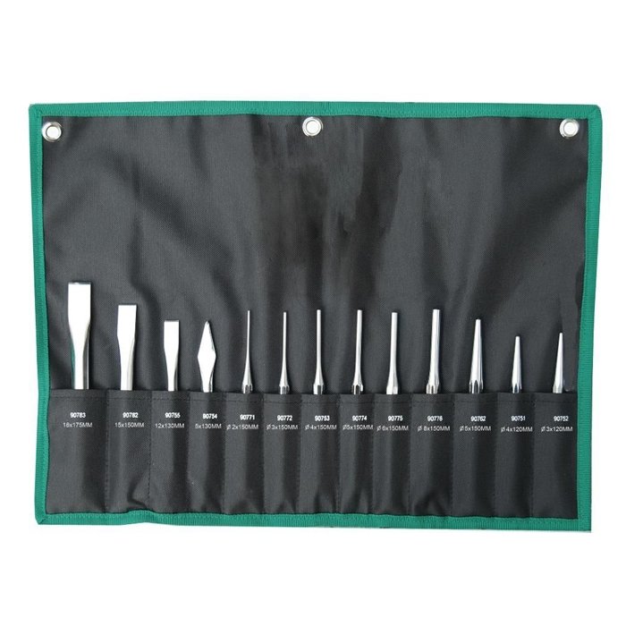 ⬡ Chisel and punch set 13pcs. (S09164, SATA)