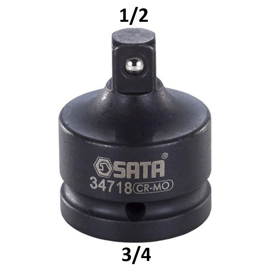 ⬡ Impact adapter 3/4"(F) - 1/2"(M) (S34718, SATA)
