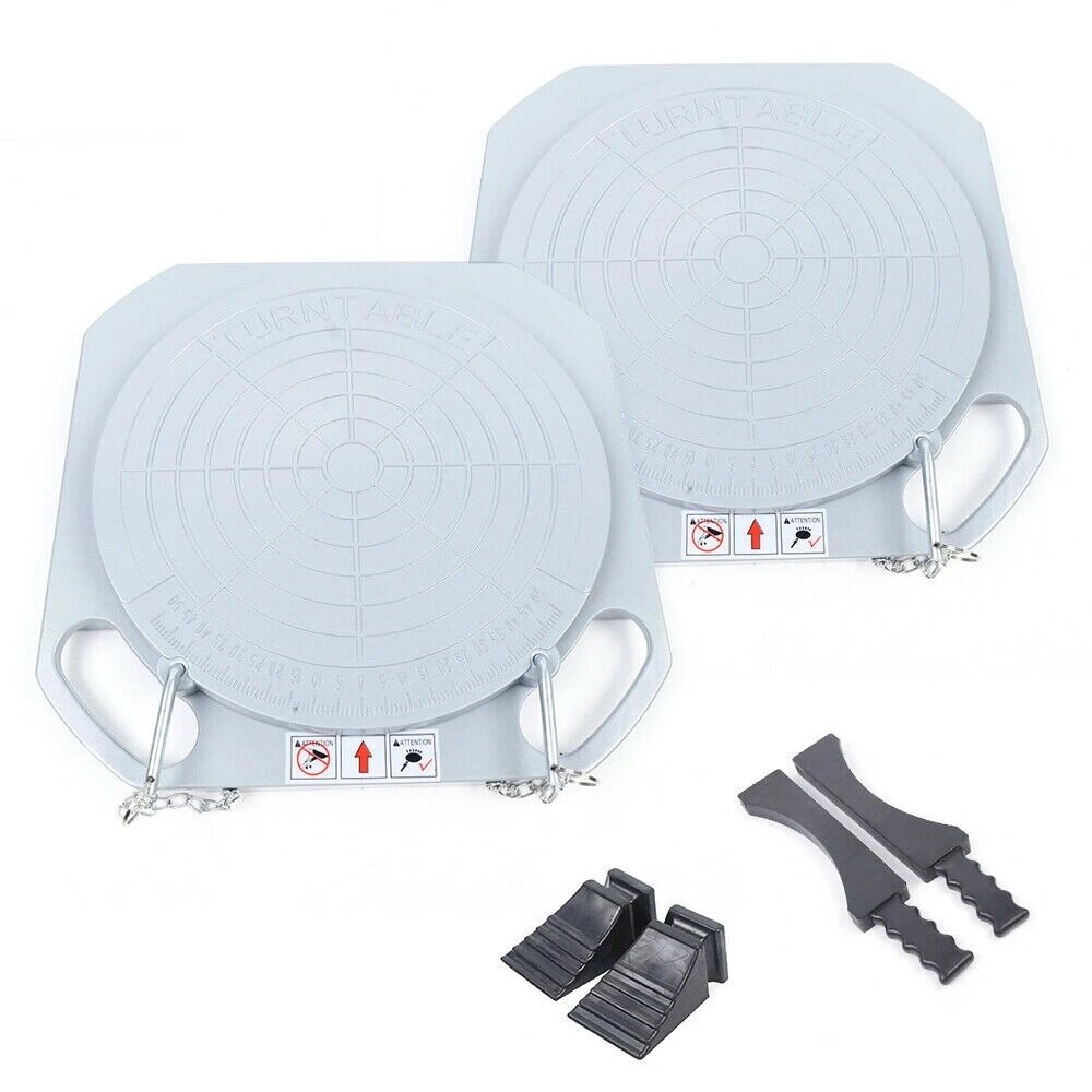 ⬡ Pasukimo lėkščių ratų suvedimui rinkinys (2vnt) (pilkos) (PLFS50GT, PULI)
