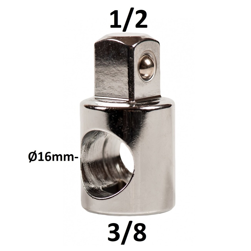 ⬡ Dr. 3-way adapter 3/8" - 1/2" (CL203202, CHANGLU TOOLS)