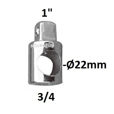 ⬡ 3-way adapter 3/4" - 1" (CL203201, CHANGLU TOOLS)