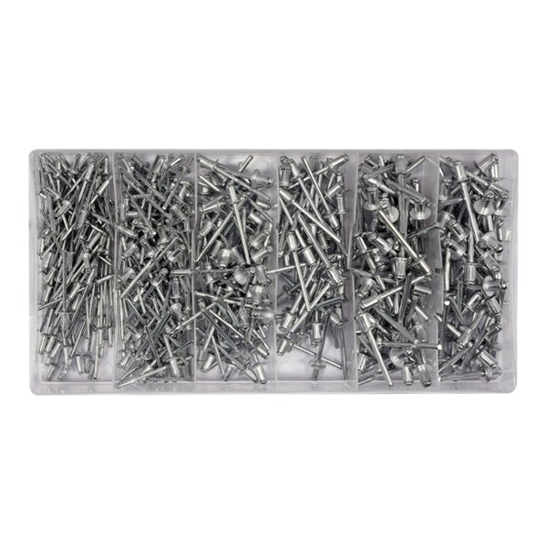 ⬡ Kniedės 2.4-4.8mm 400vnt. (YT36420, YATO)