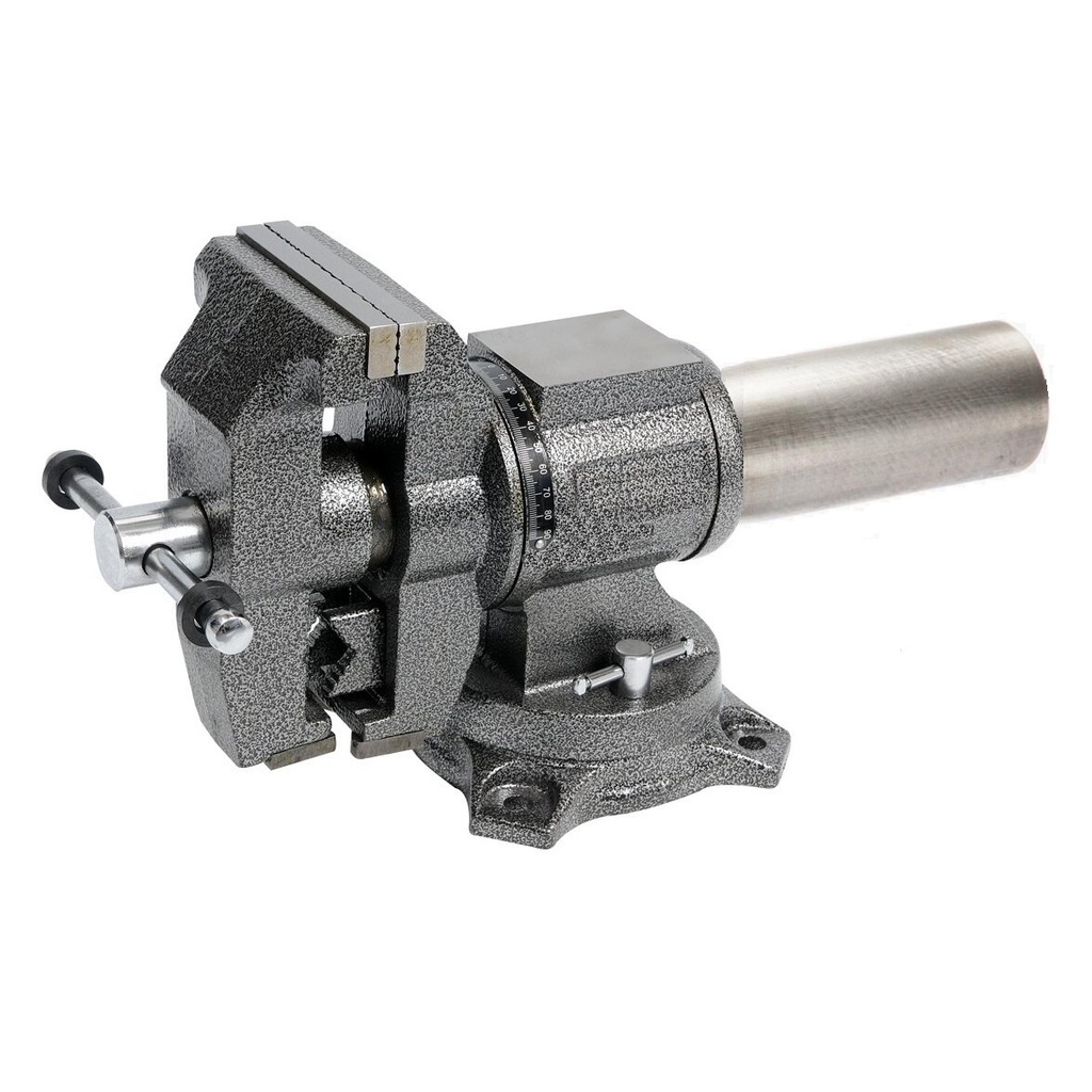 ⬡ Spaustuvas šaltkalviškas pasukamas (daugiafunkcinis) Lūpų plotis 125mm. Svoris 15kg (LTD005L)