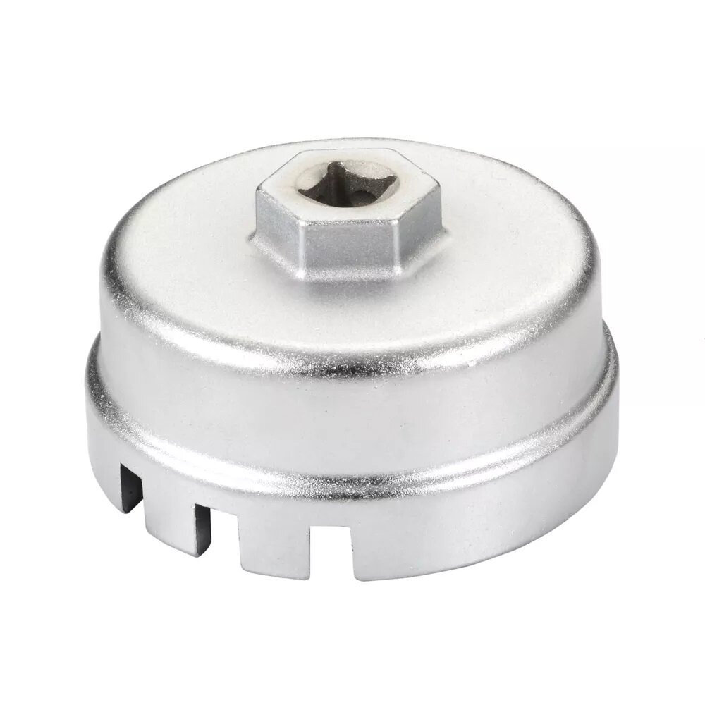 ⬡ Oil filter 3/8" dr. socket 64.5mm 14-flutes 6pins (AT1713, ELLIENT TOOLS)