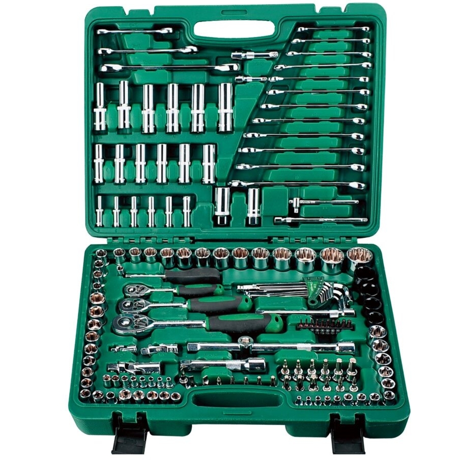 ⬡ 1/4"+3/8"+1/2" Dr. Socket and wrench set 150pcs (CL104301, CHANGLU TOOLS)