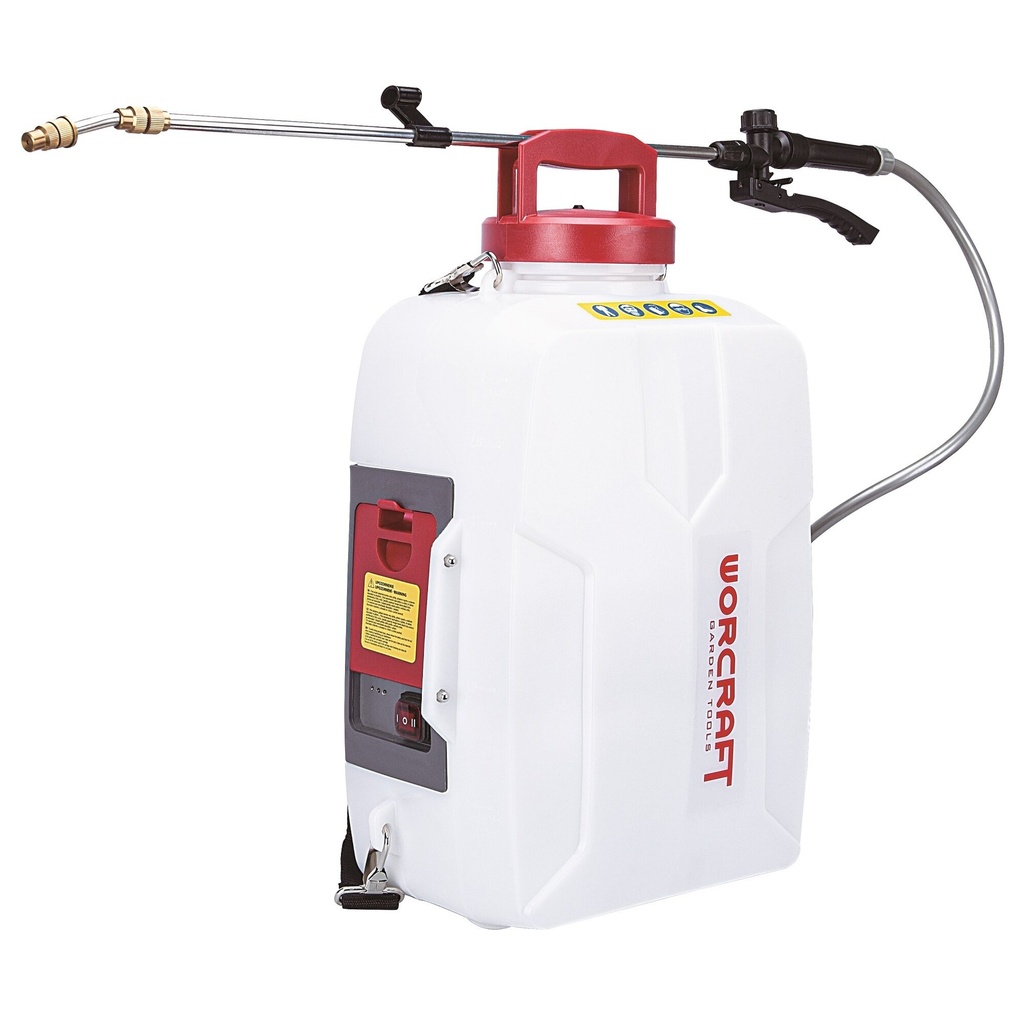 ⬡ Akumuliatorinis slėginis purkštuvas 12l WORCRAFT 20V LI-ION (CBSS20LI, WORCRAFT)