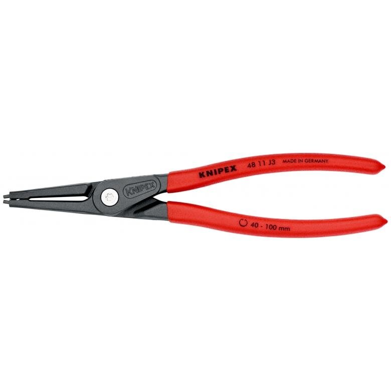 ⬡ Precīzijas gredzenu knaibles. Iekšējās 225 mm (Ø40-100 mm) KNIPEX (4811J3, KNIPEX)