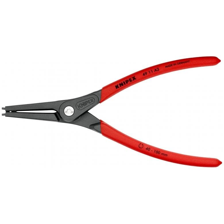 ⬡ Precision circlip pliers for external circlips 225 mm (Ø 40-100 mm) (4911A3, KNIPEX)