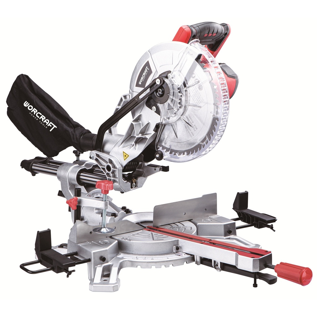⬡ Skersinio pjovimo staklės 255mm 2000W (MST20255, WORCRAFT)