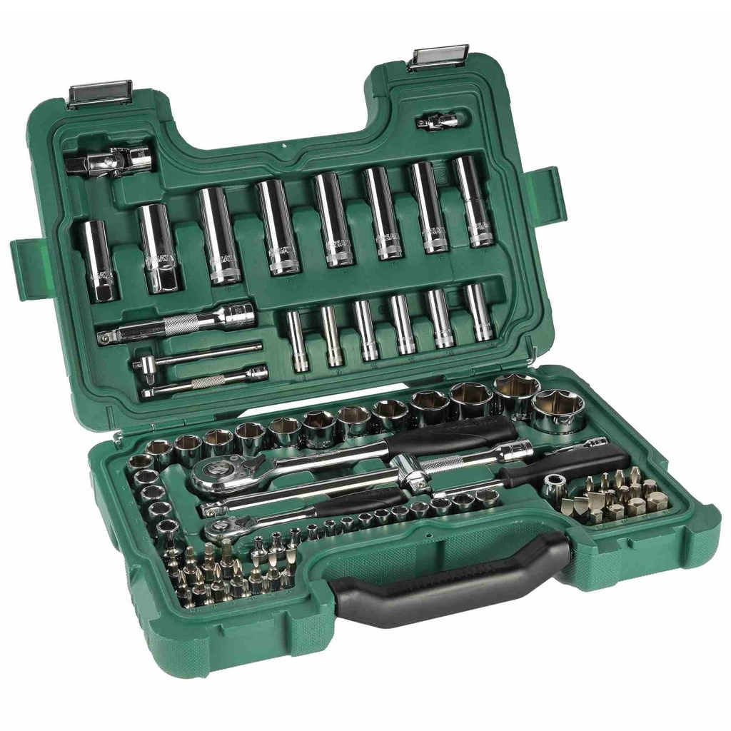 ⬡ 1/4" + 1/2" Dr. Socket set 88pcs (ST09013SJ, SATA)