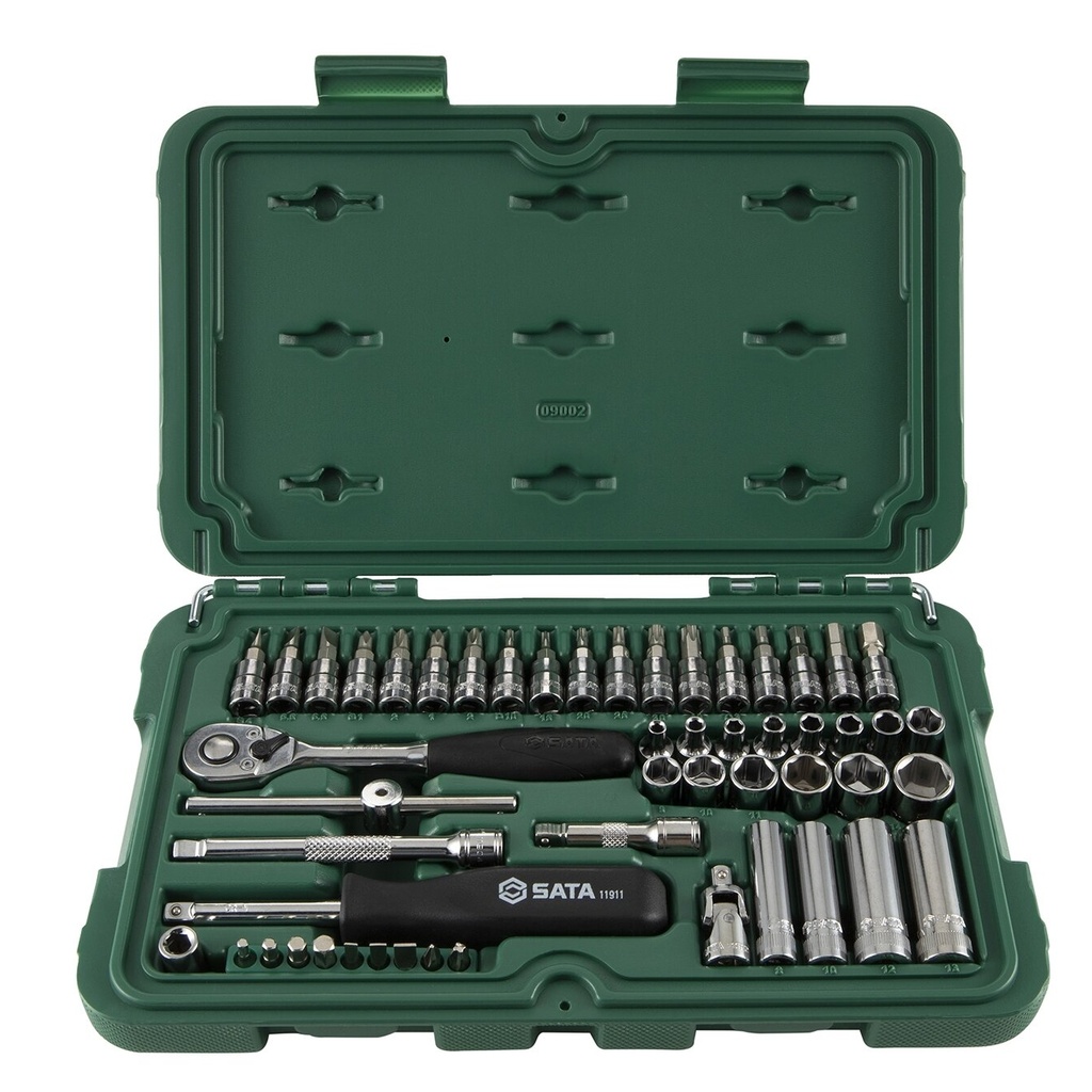 ⬡ 1/4" Dr. Socket set 52pcs (ST09002SJ, SATA)