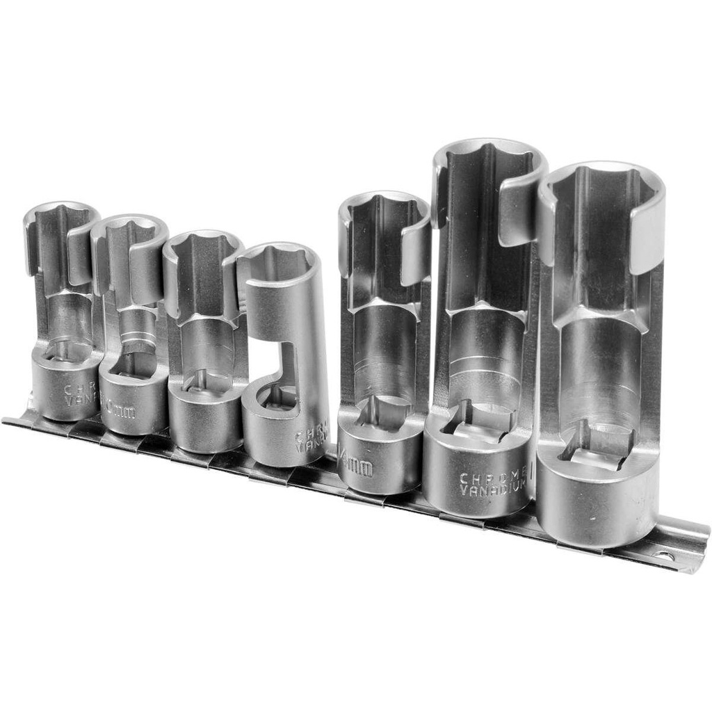 ⬡ Slotted special socket set 7pcs (10-19mm) (YT17508, YATO)