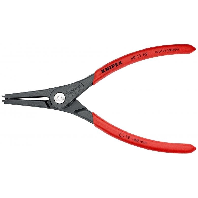 ⬡ Tikslios replės žiedams. Išorinės 180 mm (Ø19-60 mm) KNIPEX (4911A2, KNIPEX)