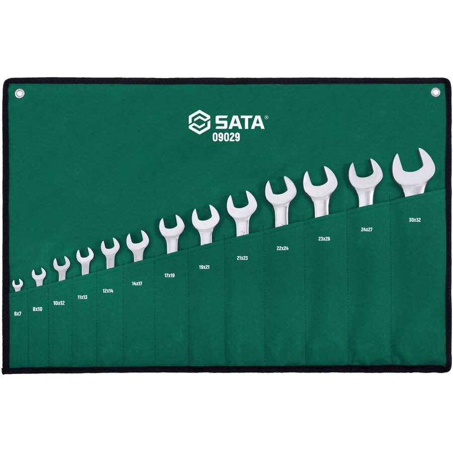 ⬡ Open end wrenches set (13pcs) (6-32mm) (S09029, SATA)
