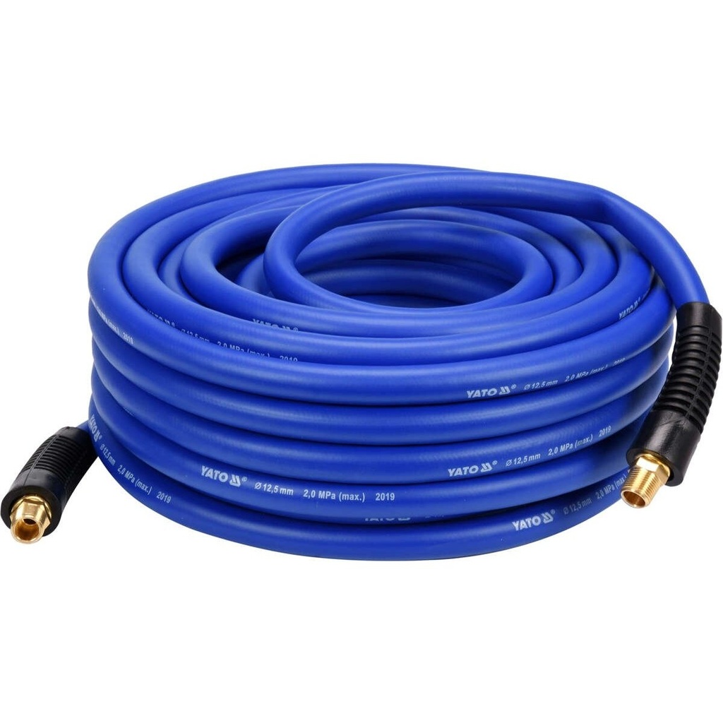 ⬡ Hibridinė oro žarna su išoriniais sriegiais 3/8" (Ø12,5x17 mm) 20 m (YT24237, YATO)