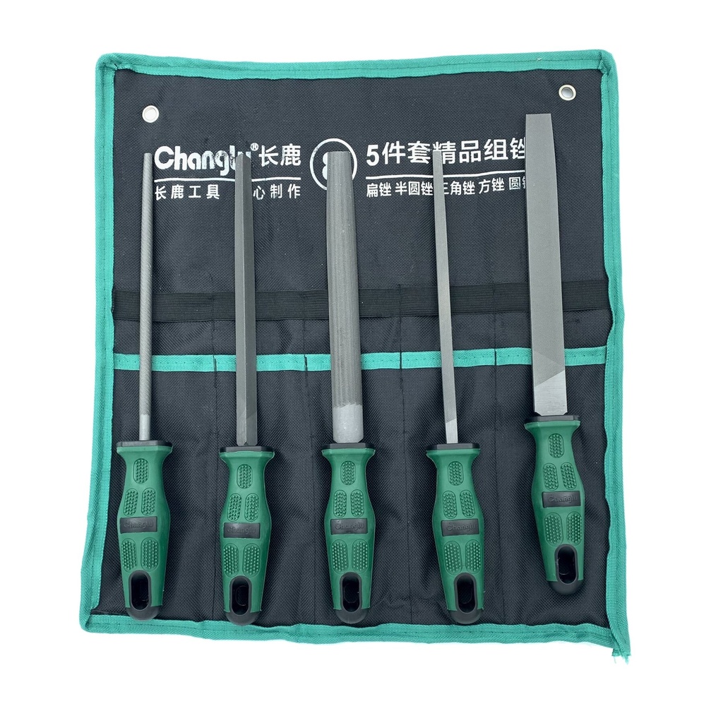 ⬡ Steel files set 5pcs 200mm (CL612661, CHANGLU TOOLS)